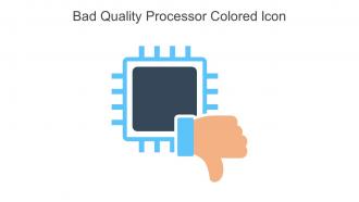 Bad Quality Processor Colored Icon In Powerpoint Pptx Png And Editable Eps Format