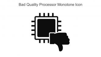 Bad Quality Processor Monotone Icon In Powerpoint Pptx Png And Editable Eps Format