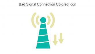 Bad Signal Connection Colored Icon In Powerpoint Pptx Png And Editable Eps Format