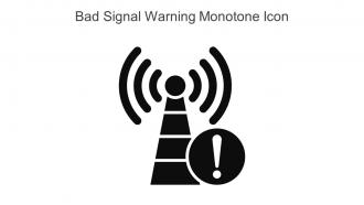 Bad Signal Warning Monotone Icon In Powerpoint Pptx Png And Editable Eps Format