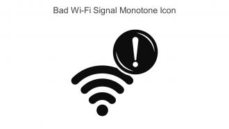 Bad Wi Fi Signal Monotone Icon In Powerpoint Pptx Png And Editable Eps Format
