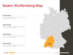 Baden wurttemberg map powerpoint presentation ppt template