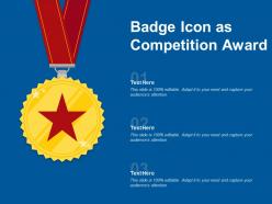Badge icon as competition award