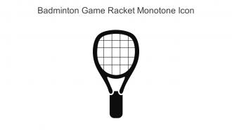 Badminton Game Racket Monotone Icon In Powerpoint Pptx Png And Editable Eps Format