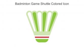 Badminton Game Shuttle Colored Icon In Powerpoint Pptx Png And Editable Eps Format