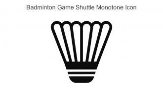 Badminton Game Shuttle Monotone Icon In Powerpoint Pptx Png And Editable Eps Format