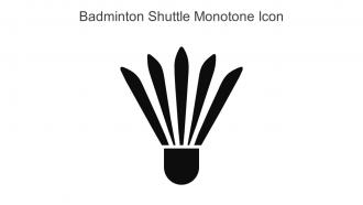 Badminton Shuttle Monotone Icon In Powerpoint Pptx Png And Editable Eps Format