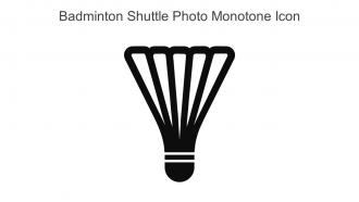 Badminton Shuttle Photo Monotone Icon In Powerpoint Pptx Png And Editable Eps Format