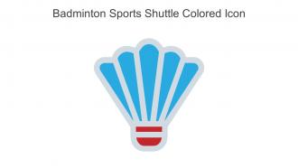 Badminton Sports Shuttle Colored Icon In Powerpoint Pptx Png And Editable Eps Format