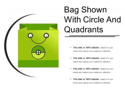 Bag Shown With Circle And Quadrants