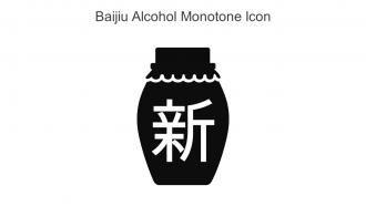 Baijiu Alcohol Monotone Icon In Powerpoint Pptx Png And Editable Eps Format
