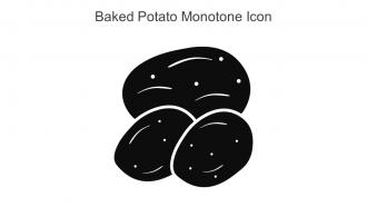 Baked Potato Monotone Icon In Powerpoint Pptx Png And Editable Eps Format