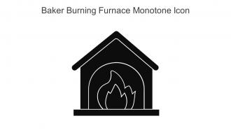 Baker Burning Furnace Monotone Icon In Powerpoint Pptx Png And Editable Eps Format