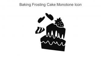 Baking Frosting Cake Monotone Icon In Powerpoint Pptx Png And Editable Eps Format