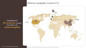 Bakkavor Geographic Location Industry Report Of Commercially Prepared Food Part 2