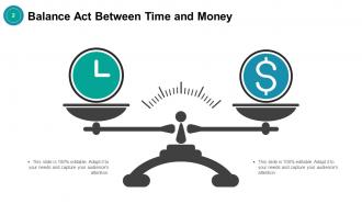 Balance Act Between Time And Money Modern Design Vector Web