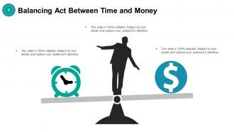 Balance Act Between Time And Money Modern Design Vector Web