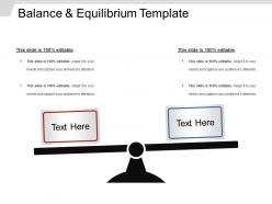 Balance and equilibrium template