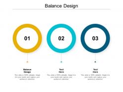 Balance design ppt powerpoint presentation styles format cpb