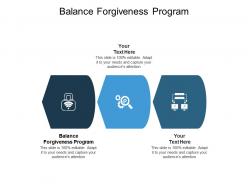 Balance forgiveness program ppt powerpoint presentation inspiration graphics example cpb