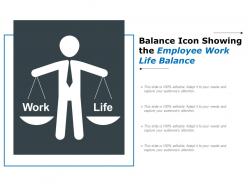 Balance icon showing the employee work life balance