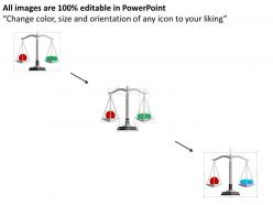 Balance in team for success flat powerpoint design