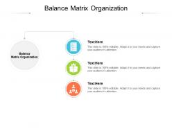 Balance matrix organization ppt powerpoint presentation pictures clipart cpb