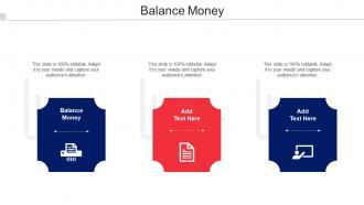 Balance Money Ppt Powerpoint Presentation Ideas Slide Portrait Cpb