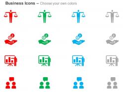 Balance money saving analysis representation business communication ppt icons graphics