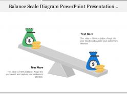 Balance scale diagram powerpoint presentation templates 1