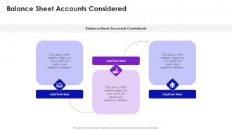 Balance Sheet Accounts Considered In Powerpoint And Google Slides Cpb