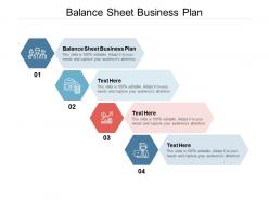 Balance sheet business plan ppt powerpoint presentation show deck cpb