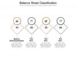 Balance sheet classification ppt powerpoint presentation icon gallery cpb