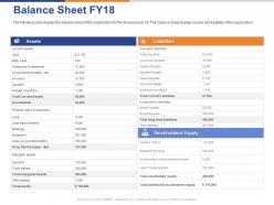 Balance sheet fy18 ppt powerpoint presentation inspiration themes