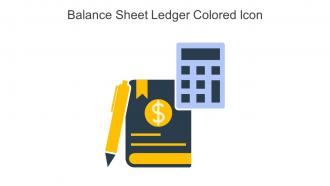 Balance Sheet Ledger Colored Icon In Powerpoint Pptx Png And Editable Eps Format
