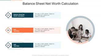 Balance Sheet Net Worth Calculation In Powerpoint And Google Slides Cpb