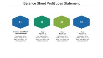 Balance sheet profit loss statement ppt powerpoint presentation slides shapes cpb