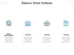 Balance sheet software ppt powerpoint presentation styles layout ideas cpb