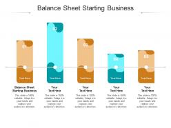 Balance sheet starting business ppt powerpoint presentation ideas outfit cpb