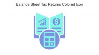 Balance Sheet Tax Returns Colored Icon In Powerpoint Pptx Png And Editable Eps Format