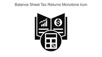 Balance Sheet Tax Returns Monotone Icon In Powerpoint Pptx Png And Editable Eps Format