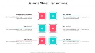Balance Sheet Transactions In Powerpoint And Google Slides Cpb