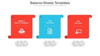 Balance Sheets Templates Ppt Powerpoint Presentation Styles Layout Ideas Cpb