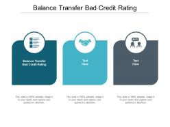 Balance transfer bad credit rating ppt powerpoint presentation icon backgrounds cpb