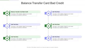 Balance Transfer Card Bad Credit In Powerpoint And Google Slides Cpb