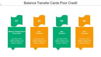 Balance Transfer Cards Poor Credit Ppt Powerpoint Presentation Gallery Clipart Cpb