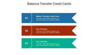 Balance transfer credit cards ppt powerpoint presentation infographic template graphics tutorials cpb