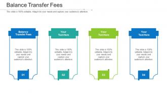 Balance Transfer Fees Ppt Powerpoint Presentation Professional Structure Cpb