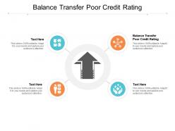 Balance transfer poor credit rating ppt powerpoint presentation layouts mockup cpb