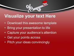Balance with real estate and percentage powerpoint templates ppt themes and graphics 0313
